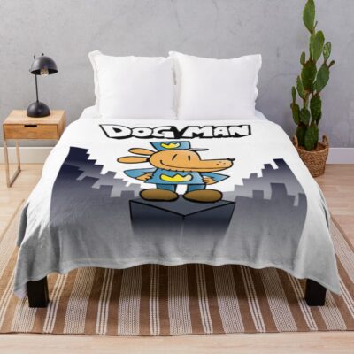 Dogman Tower Throw Blanket