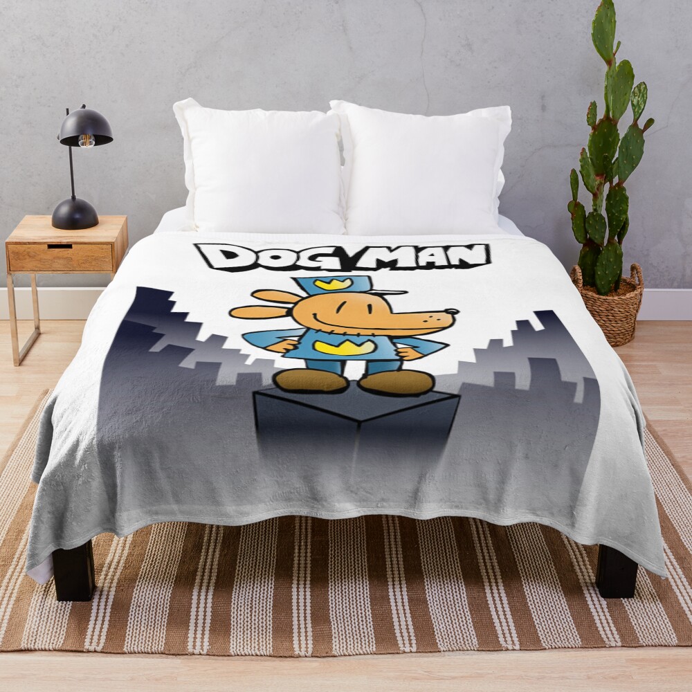 Dogman Tower Throw Blanket