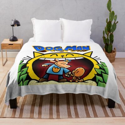 Dogman Li'l Petey Big Cat Throw Blanket