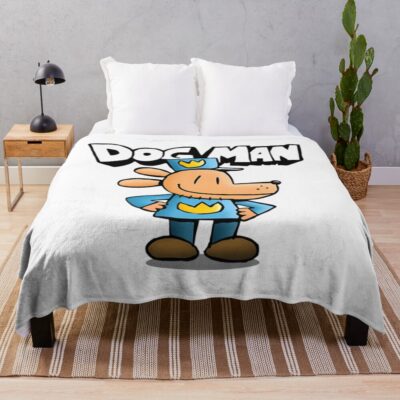 Movie Kid Adventure Dogman Throw Blanket