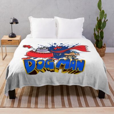 Dogman Petey The Cat Throw Blanket