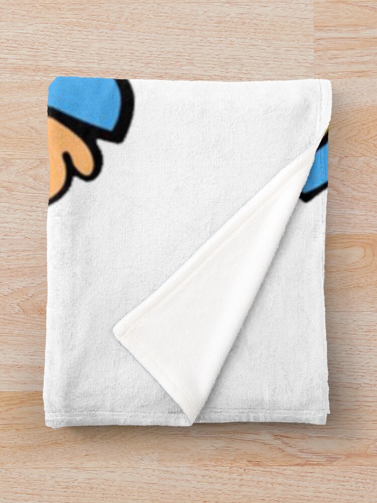 Cartoon Kids Dog Man Jumping Throw Blanket - Image 2