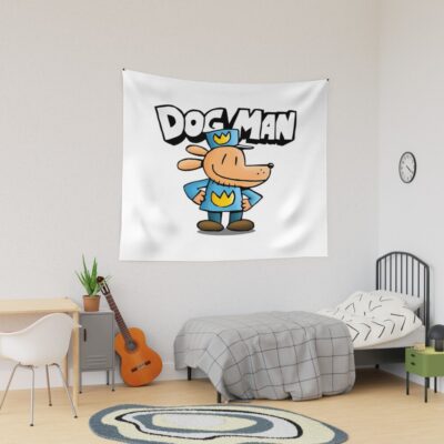 Dogman Cartoon Kids Dog Man Tapestry