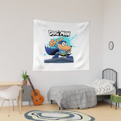 Animation Kid Adventure Funny Dogman Tapestry