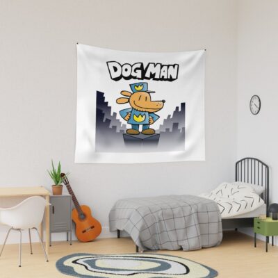 Dogman Cartoon Kids Tower Tapestry