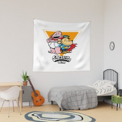 Dogman Cartoon Kids Dog Man Captain Underpants Tapestry