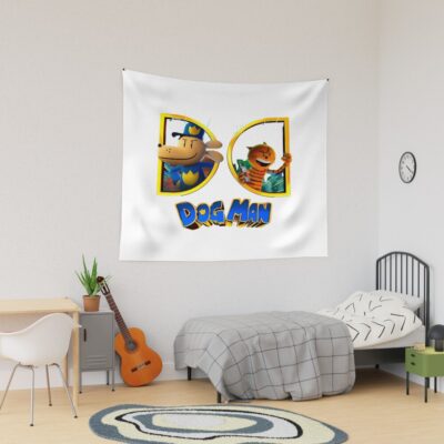 Dog Man And Petey Tapestry