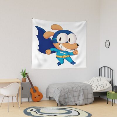 Bark Knight Dogman Tapestry