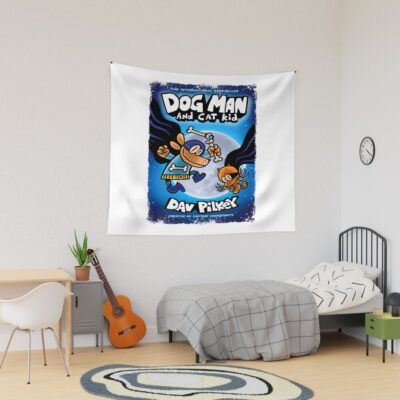 Dog Man And Cat Kid Tapestry
