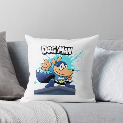 Animation Kid Adventure Funny Dogman Throw Pillow