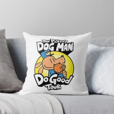 Dog And Cat Do Good Tour Throw Pillow